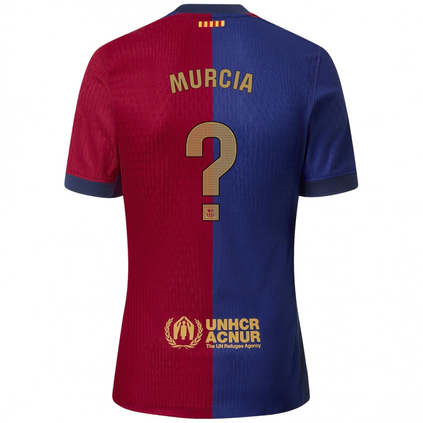 Kinder Madou Murcia #0 Blau Rot Heimtrikot Trikot 2024/25 T-Shirt