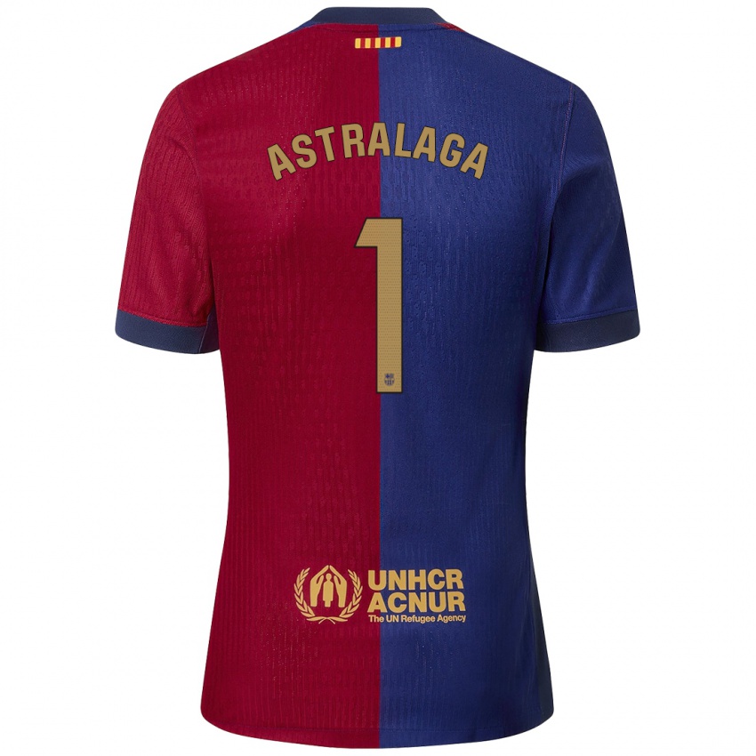 Kinder Ander Astralaga #1 Blau Rot Heimtrikot Trikot 2024/25 T-Shirt