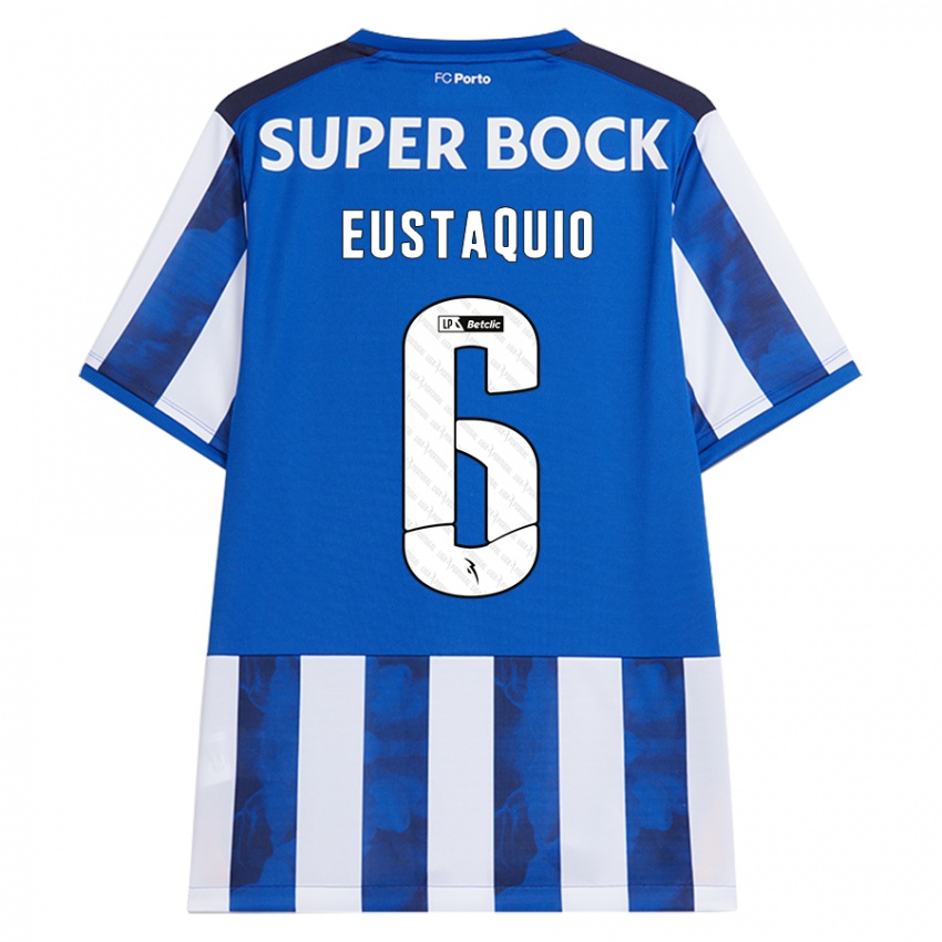 Kinder Stephen Eustaquio #6 Blau Weiß Heimtrikot Trikot 2024/25 T-Shirt