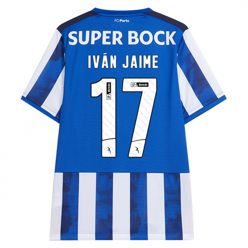 Kinder Iván Jaime #17 Blau Weiß Heimtrikot Trikot 2024/25 T-Shirt