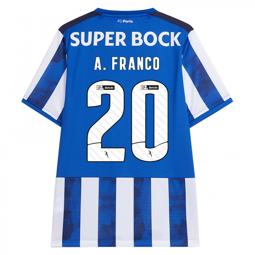 Kinder Andre Franco #20 Blau Weiß Heimtrikot Trikot 2024/25 T-Shirt