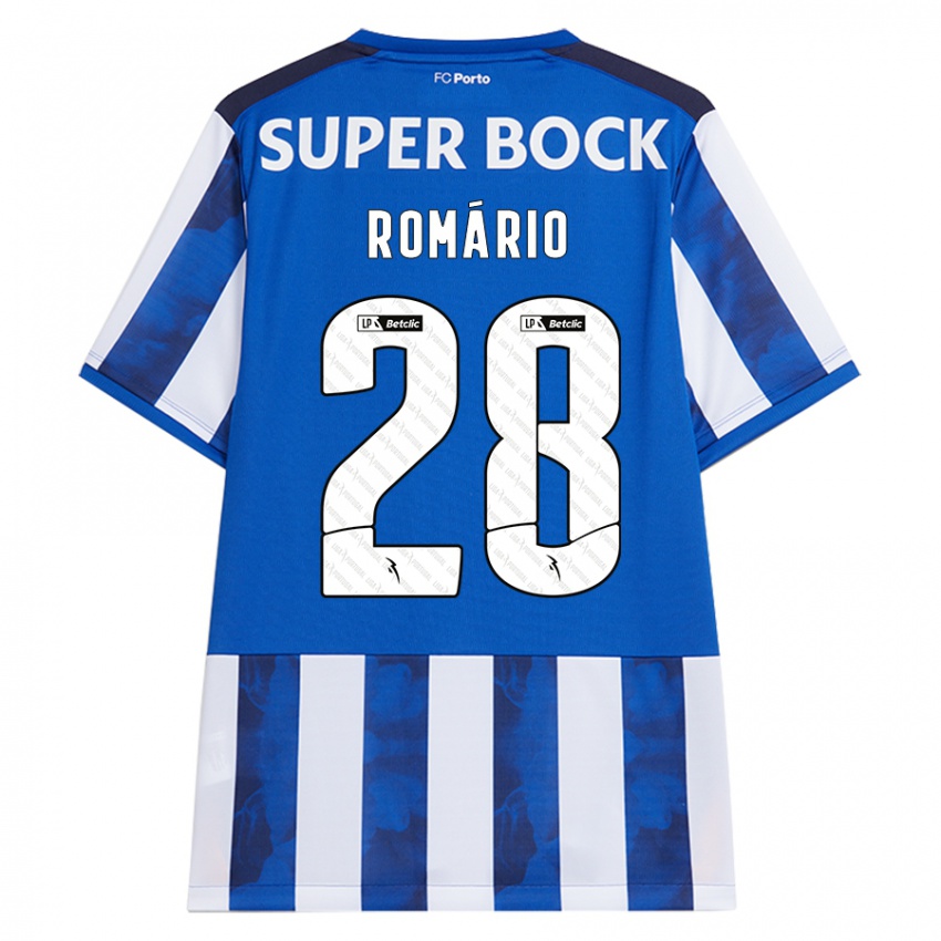 Kinder Romario Baro #28 Blau Weiß Heimtrikot Trikot 2024/25 T-Shirt