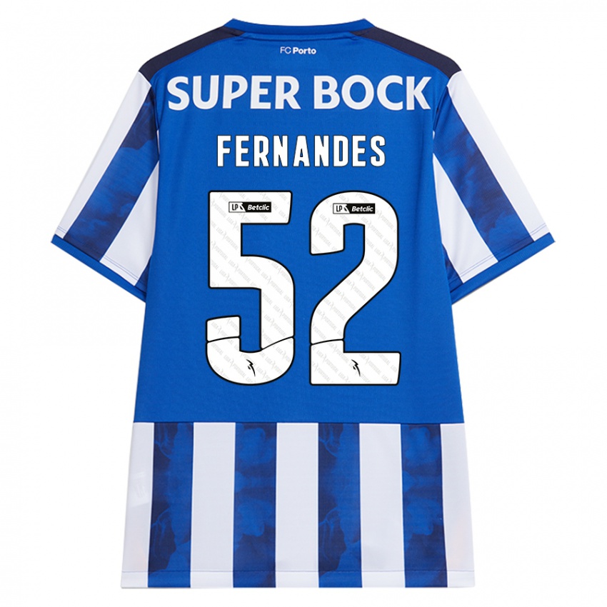 Kinder Martim Fernandes #52 Blau Weiß Heimtrikot Trikot 2024/25 T-Shirt