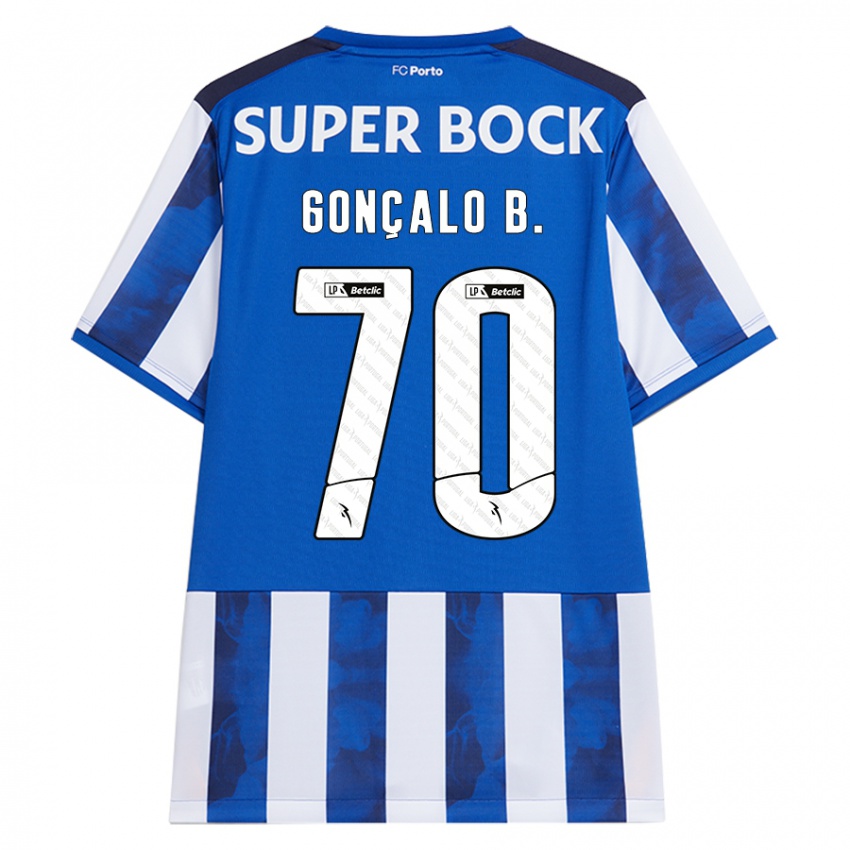 Kinder Goncalo Borges #70 Blau Weiß Heimtrikot Trikot 2024/25 T-Shirt