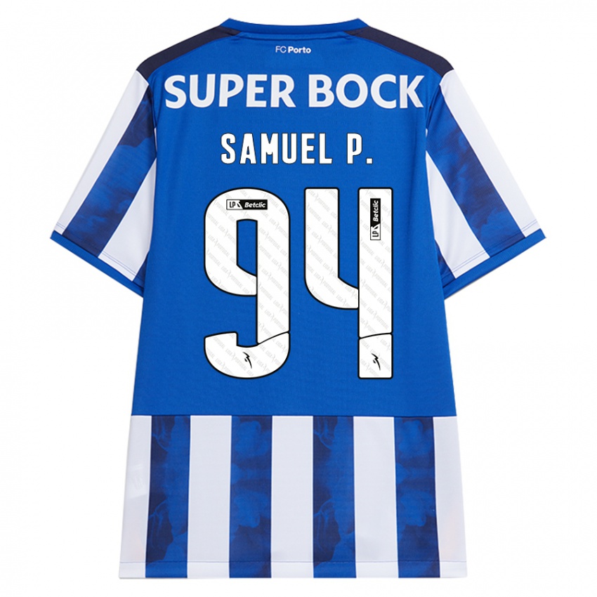 Kinder Samuel #94 Blau Weiß Heimtrikot Trikot 2024/25 T-Shirt