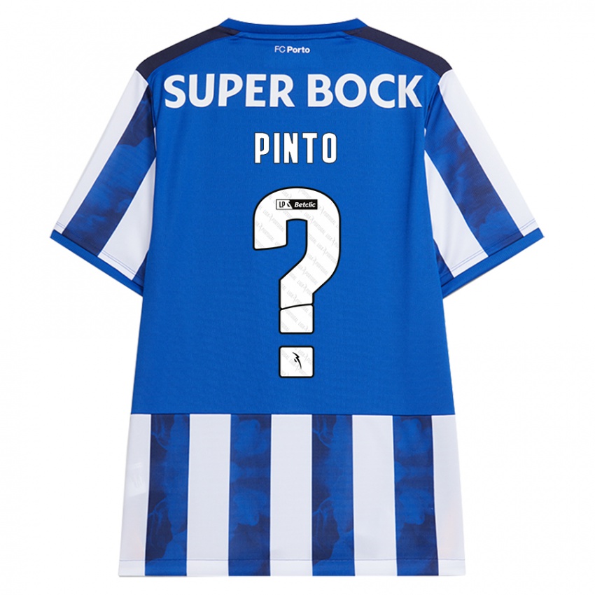 Kinder Gonçalo Pinto #0 Blau Weiß Heimtrikot Trikot 2024/25 T-Shirt