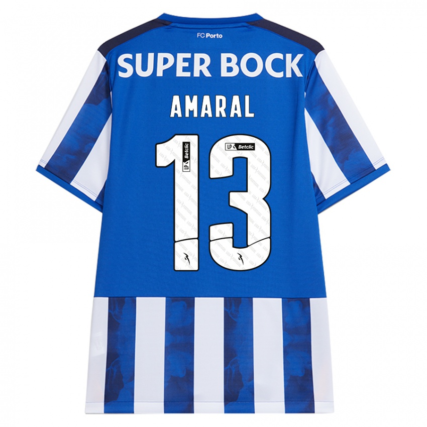 Kinder Fábio Amaral #13 Blau Weiß Heimtrikot Trikot 2024/25 T-Shirt