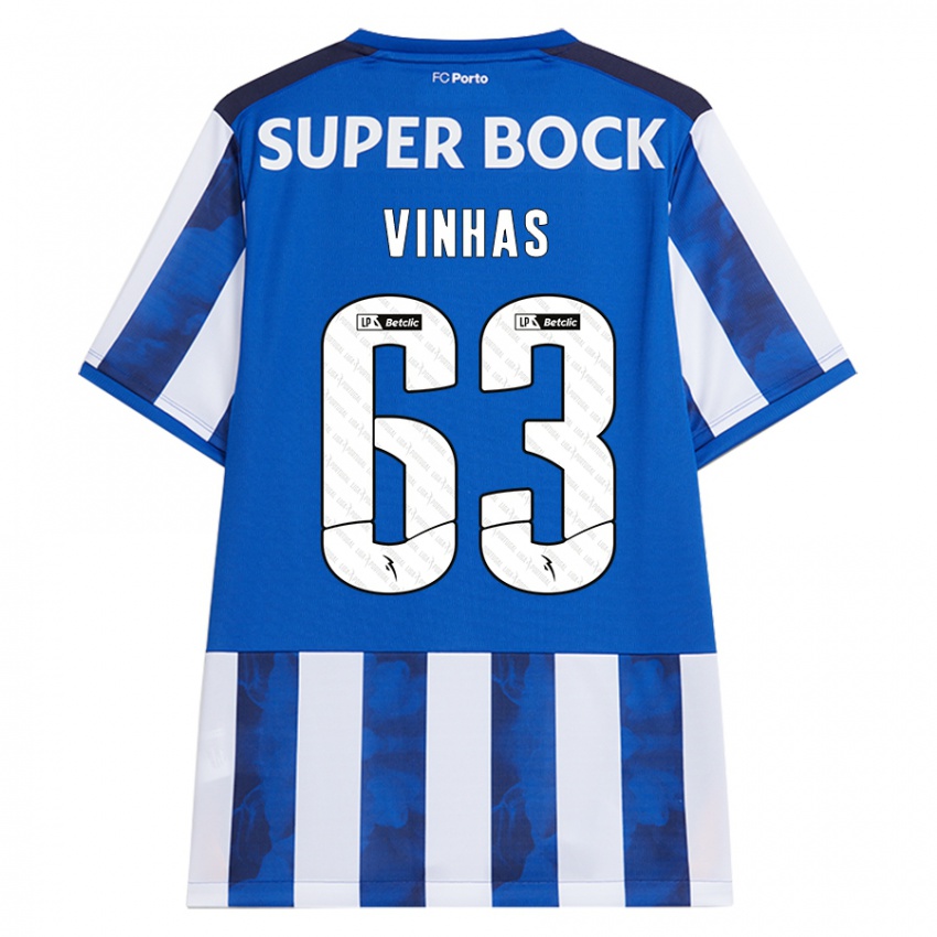 Kinder David Vinhas #63 Blau Weiß Heimtrikot Trikot 2024/25 T-Shirt