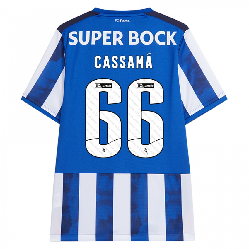 Kinder Adramane Cassamá #66 Blau Weiß Heimtrikot Trikot 2024/25 T-Shirt