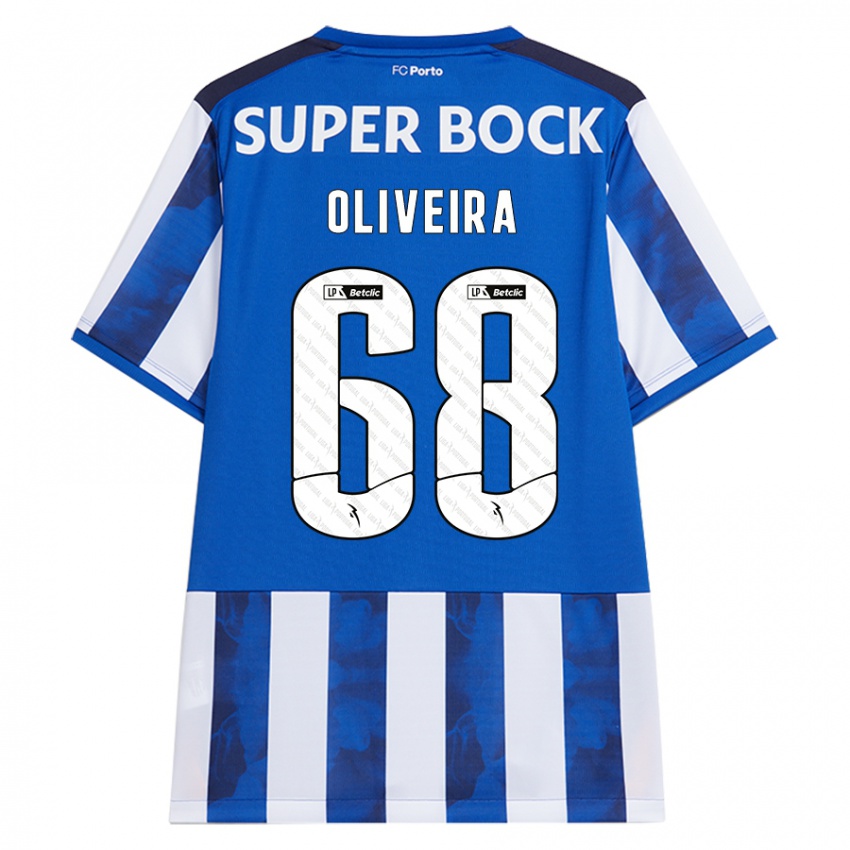 Kinder André Oliveira #68 Blau Weiß Heimtrikot Trikot 2024/25 T-Shirt