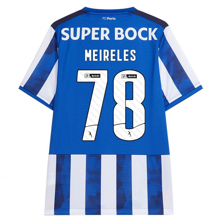 Kinder Jorge Meireles #78 Blau Weiß Heimtrikot Trikot 2024/25 T-Shirt