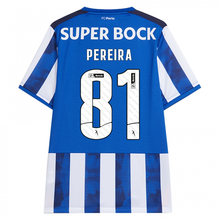 Kinder Martim Pereira #81 Blau Weiß Heimtrikot Trikot 2024/25 T-Shirt