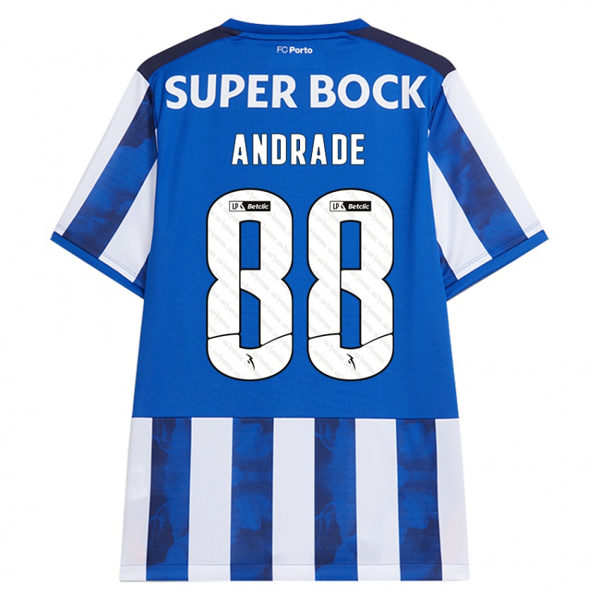 Kinder Domingos Andrade #88 Blau Weiß Heimtrikot Trikot 2024/25 T-Shirt