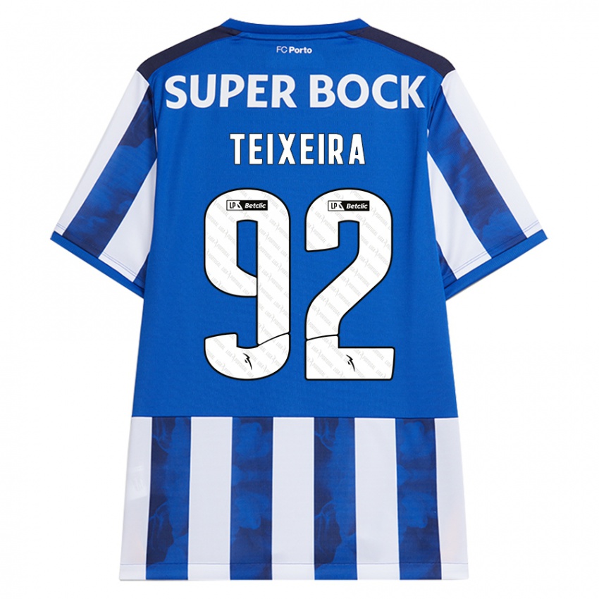 Kinder João Teixeira #92 Blau Weiß Heimtrikot Trikot 2024/25 T-Shirt