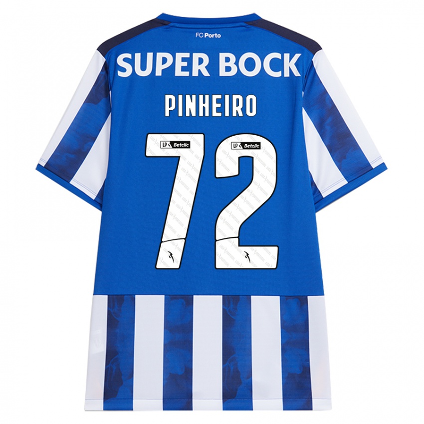 Kinder Rodrigo Pinheiro #72 Blau Weiß Heimtrikot Trikot 2024/25 T-Shirt