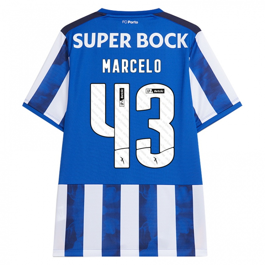 Kinder Joao Marcelo #43 Blau Weiß Heimtrikot Trikot 2024/25 T-Shirt