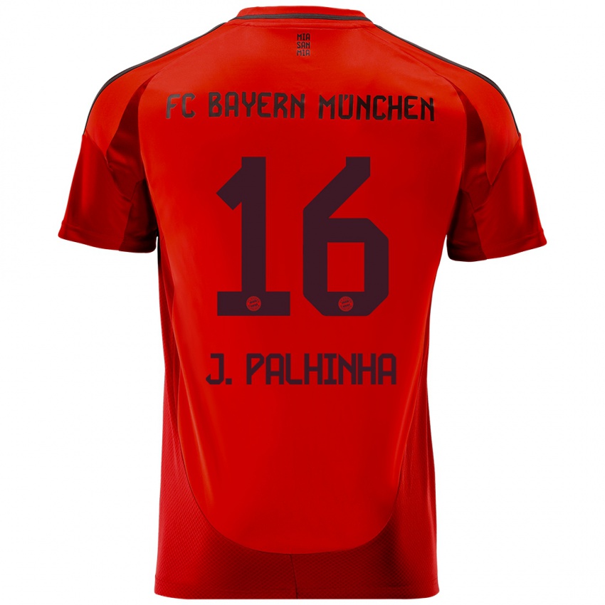 Kinder João Palhinha #16 Rot Heimtrikot Trikot 2024/25 T-Shirt