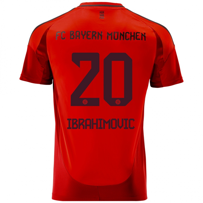 Kinder Arijon Ibrahimovic #20 Rot Heimtrikot Trikot 2024/25 T-Shirt