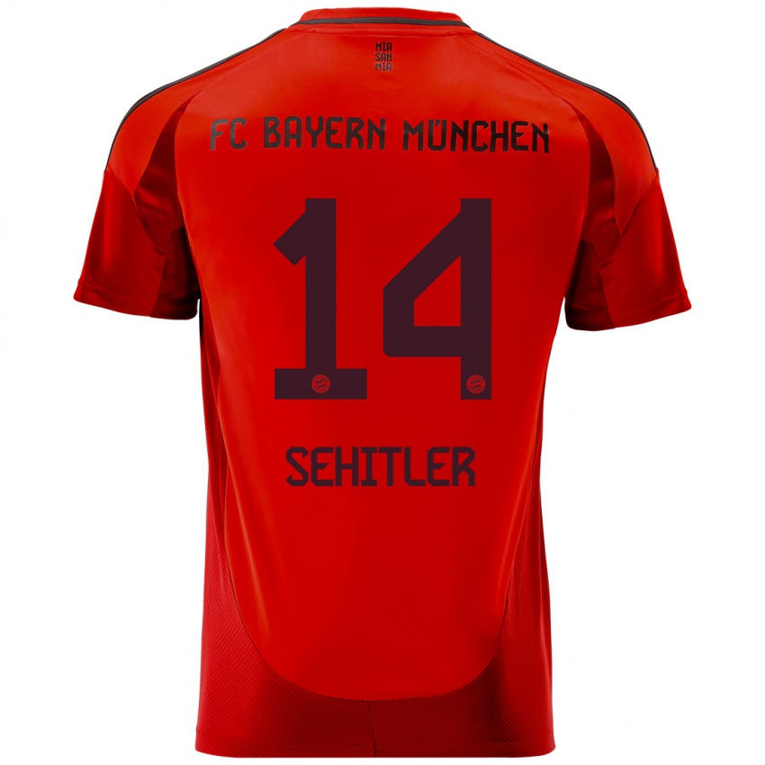 Kinder Alara Şehitler #14 Rot Heimtrikot Trikot 2024/25 T-Shirt