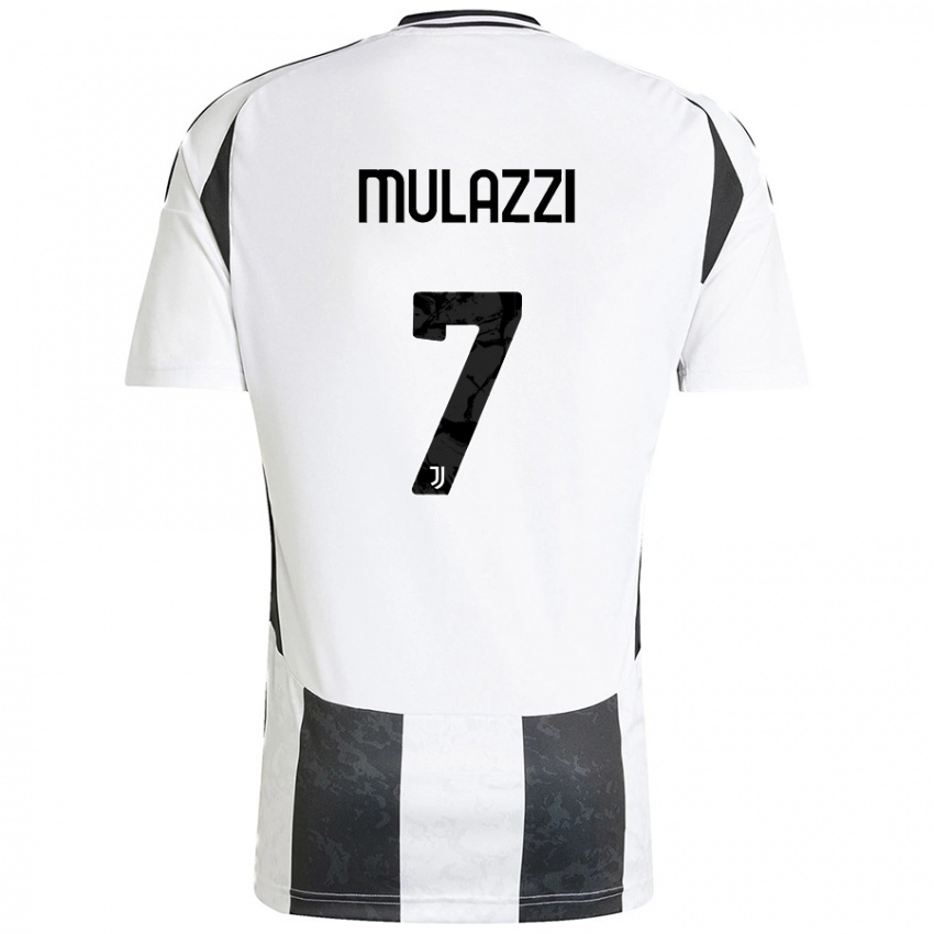 Kinder Gabriele Mulazzi #7 Weiß Schwarz Heimtrikot Trikot 2024/25 T-Shirt