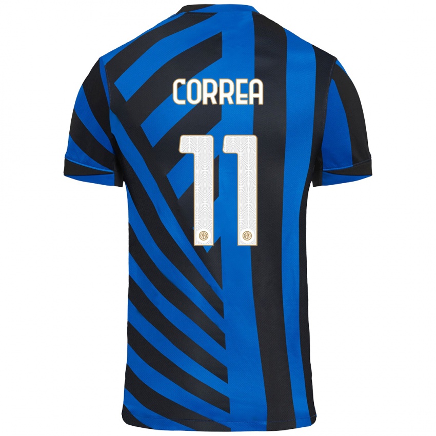 Kinder Joaquin Correa #11 Blau Schwarz Heimtrikot Trikot 2024/25 T-Shirt