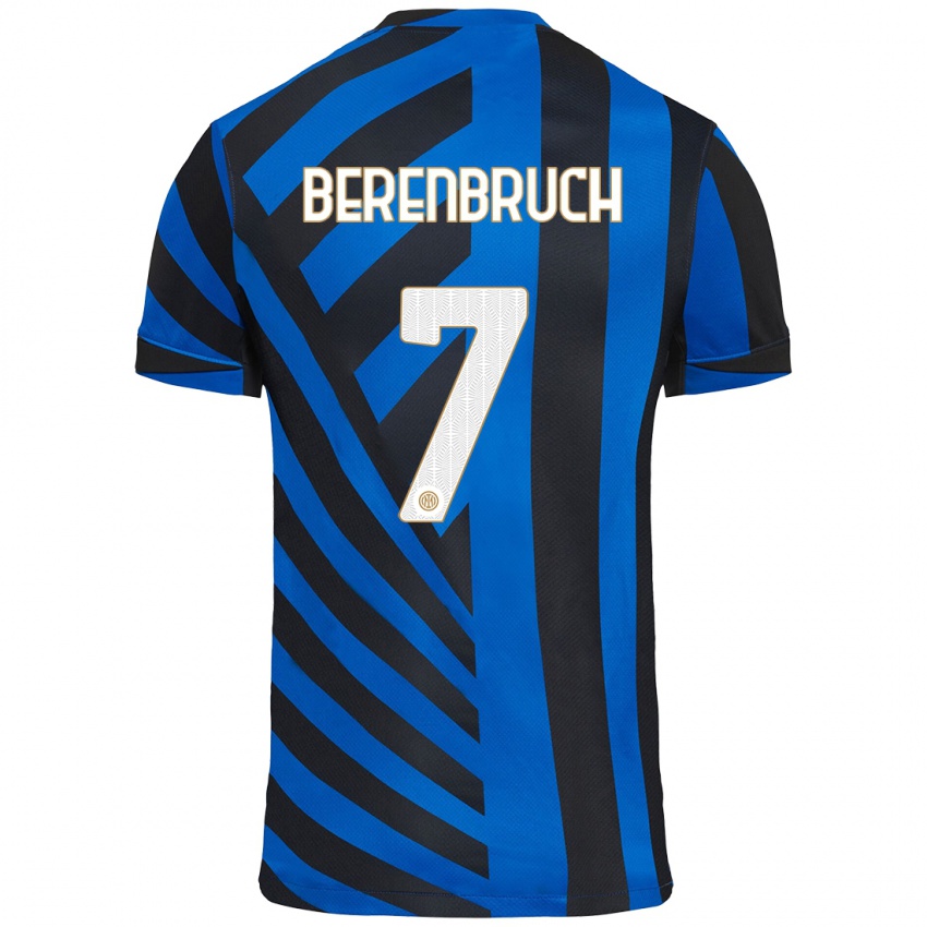 Kinder Thomas Berenbruch #7 Blau Schwarz Heimtrikot Trikot 2024/25 T-Shirt