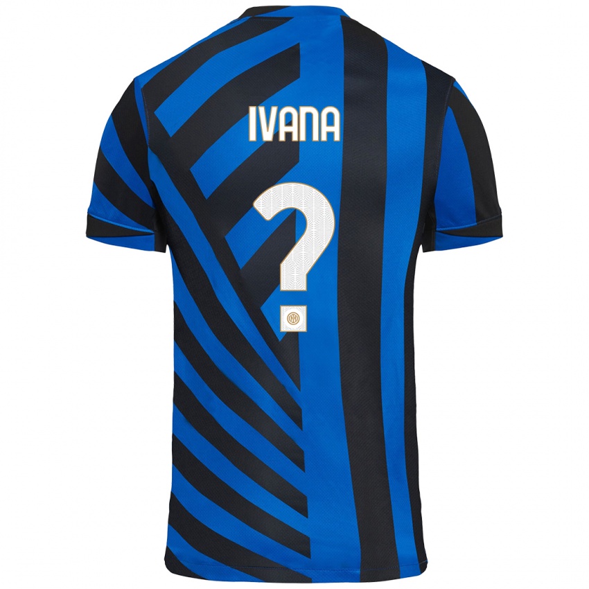 Kinder Ivana Andrés #0 Blau Schwarz Heimtrikot Trikot 2024/25 T-Shirt