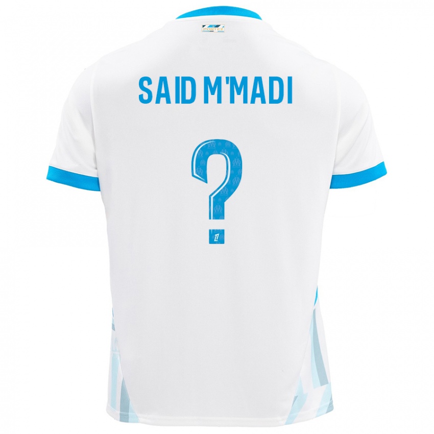 Kinder Yakine Said M'madi #0 Weiß Himmelblau Heimtrikot Trikot 2024/25 T-Shirt