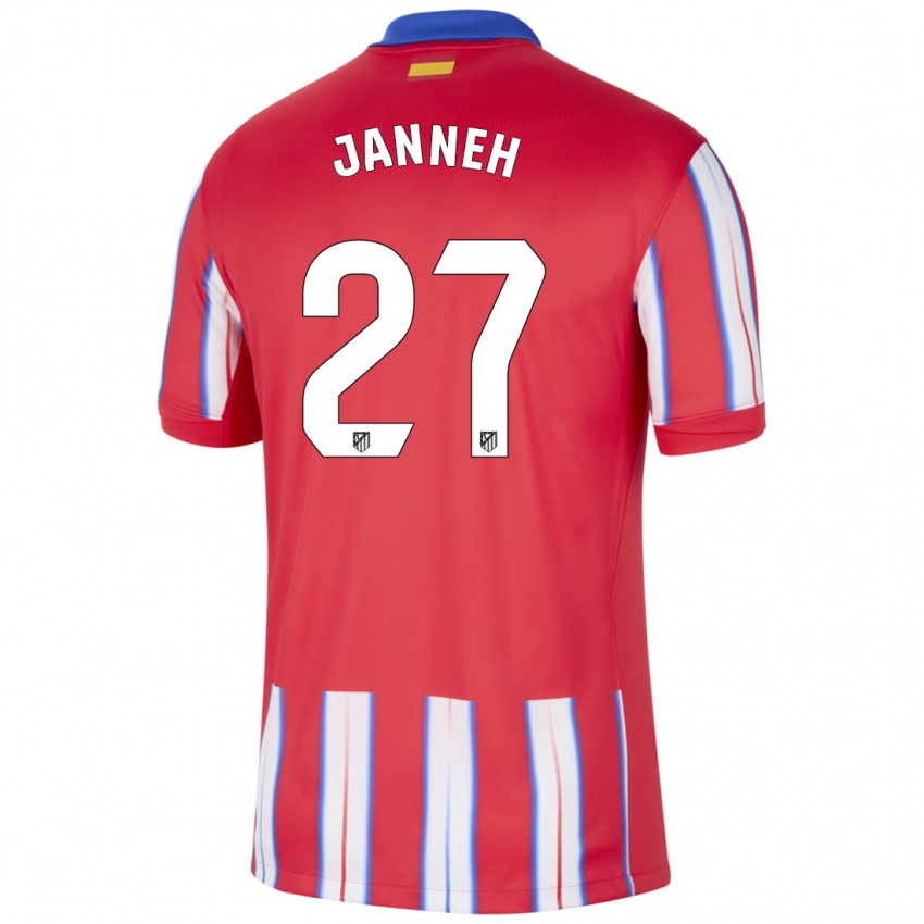 Kinder Omar Janneh #27 Rot Weiß Blau Heimtrikot Trikot 2024/25 T-Shirt