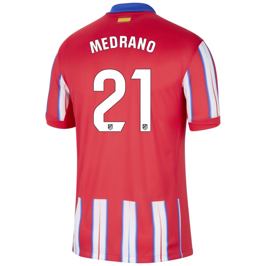 Kinder Fernando Medrano #21 Rot Weiß Blau Heimtrikot Trikot 2024/25 T-Shirt