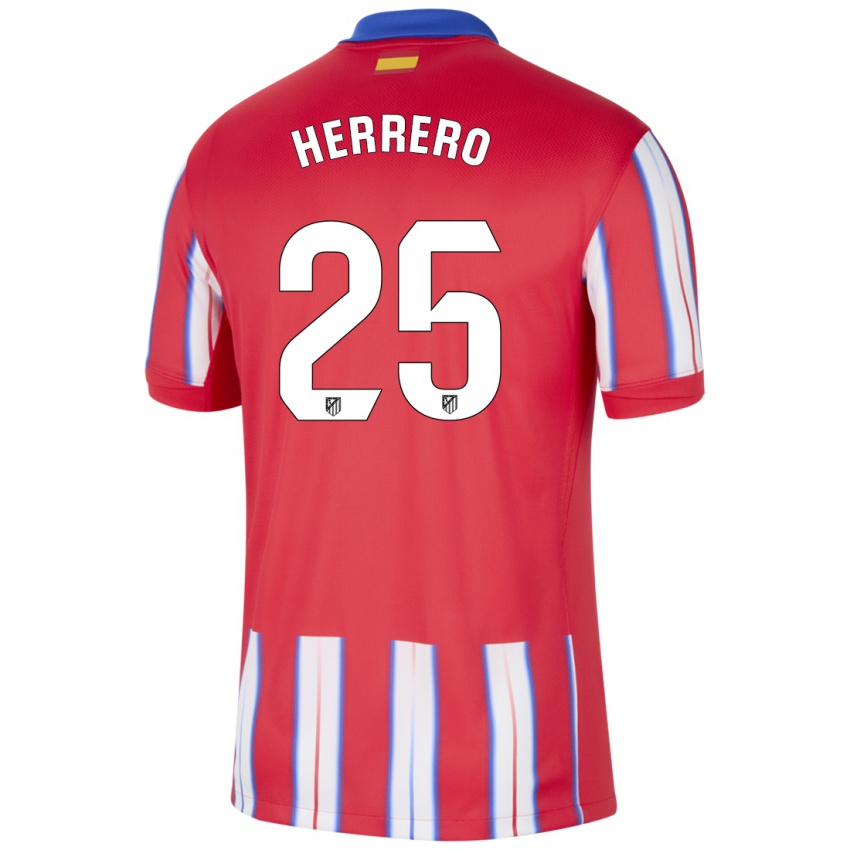 Kinder Alex Herrero #25 Rot Weiß Blau Heimtrikot Trikot 2024/25 T-Shirt