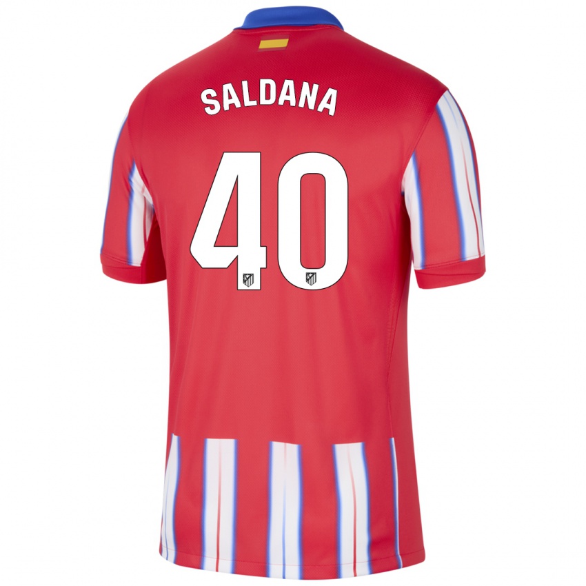 Kinder Jose Saldana #40 Rot Weiß Blau Heimtrikot Trikot 2024/25 T-Shirt