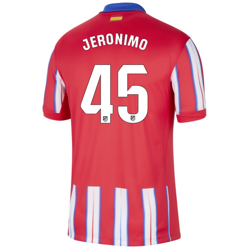 Kinder Isaiah Jeronimo #45 Rot Weiß Blau Heimtrikot Trikot 2024/25 T-Shirt