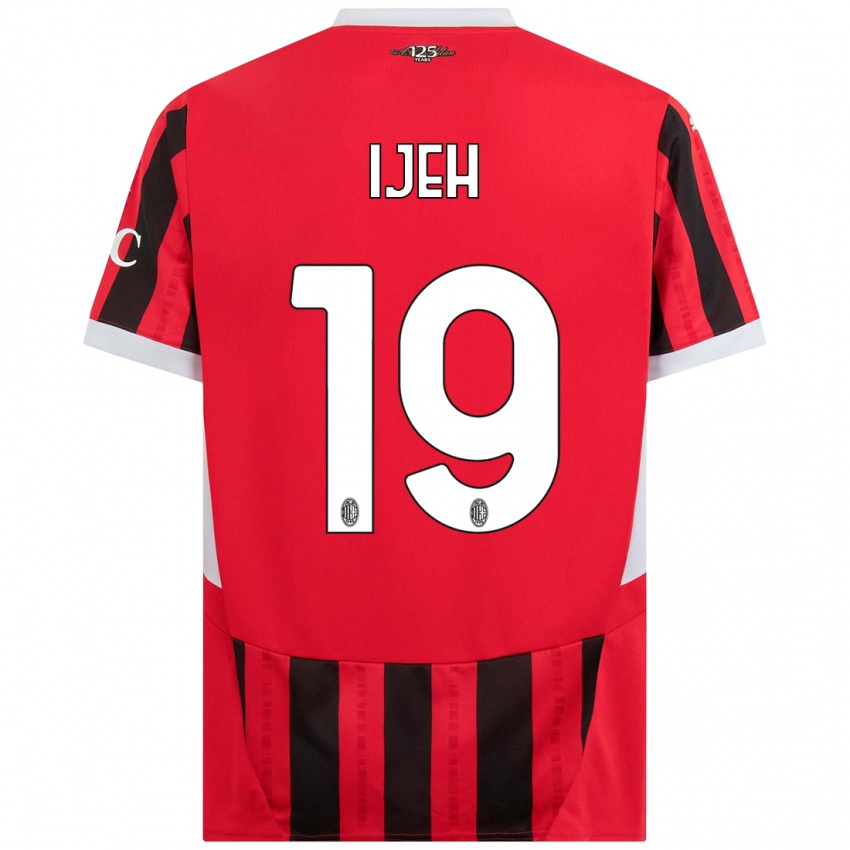 Kinder Evelyn Ijeh #19 Rot Schwarz Heimtrikot Trikot 2024/25 T-Shirt