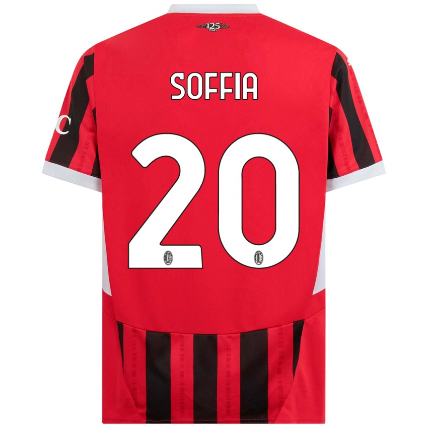 Kinder Angelica Soffia #20 Rot Schwarz Heimtrikot Trikot 2024/25 T-Shirt