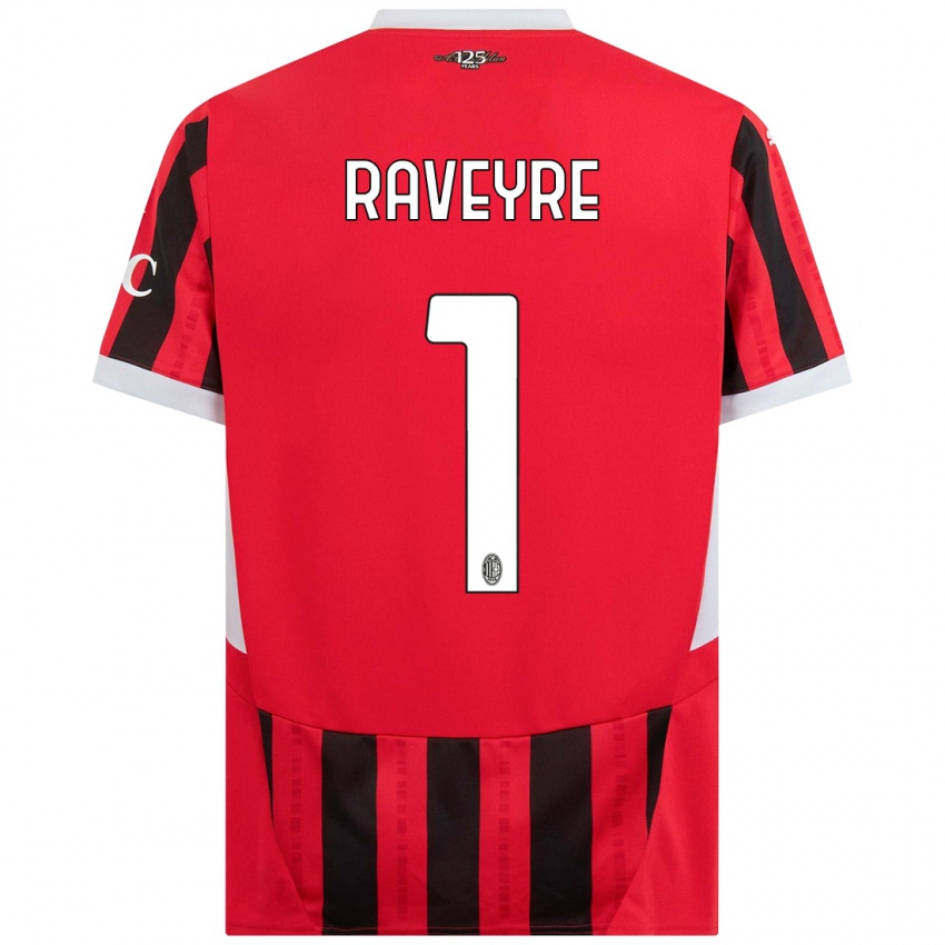 Kinder Noah Raveyre #1 Rot Schwarz Heimtrikot Trikot 2024/25 T-Shirt