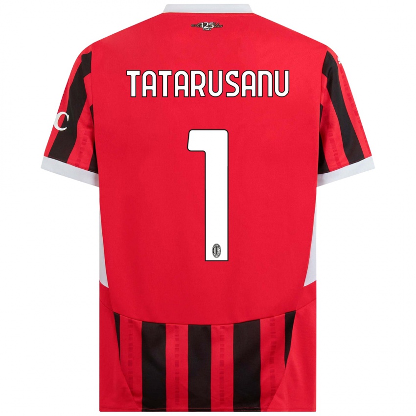 Kinder Ciprian Tatarusanu #1 Rot Schwarz Heimtrikot Trikot 2024/25 T-Shirt