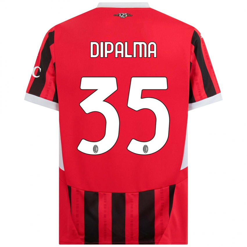 Kinder Matteo Dipalma #35 Rot Schwarz Heimtrikot Trikot 2024/25 T-Shirt