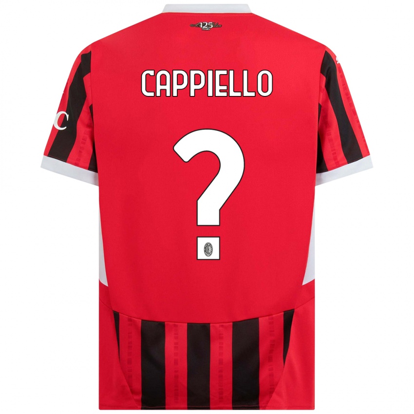 Kinder Flavio Cappiello #0 Rot Schwarz Heimtrikot Trikot 2024/25 T-Shirt