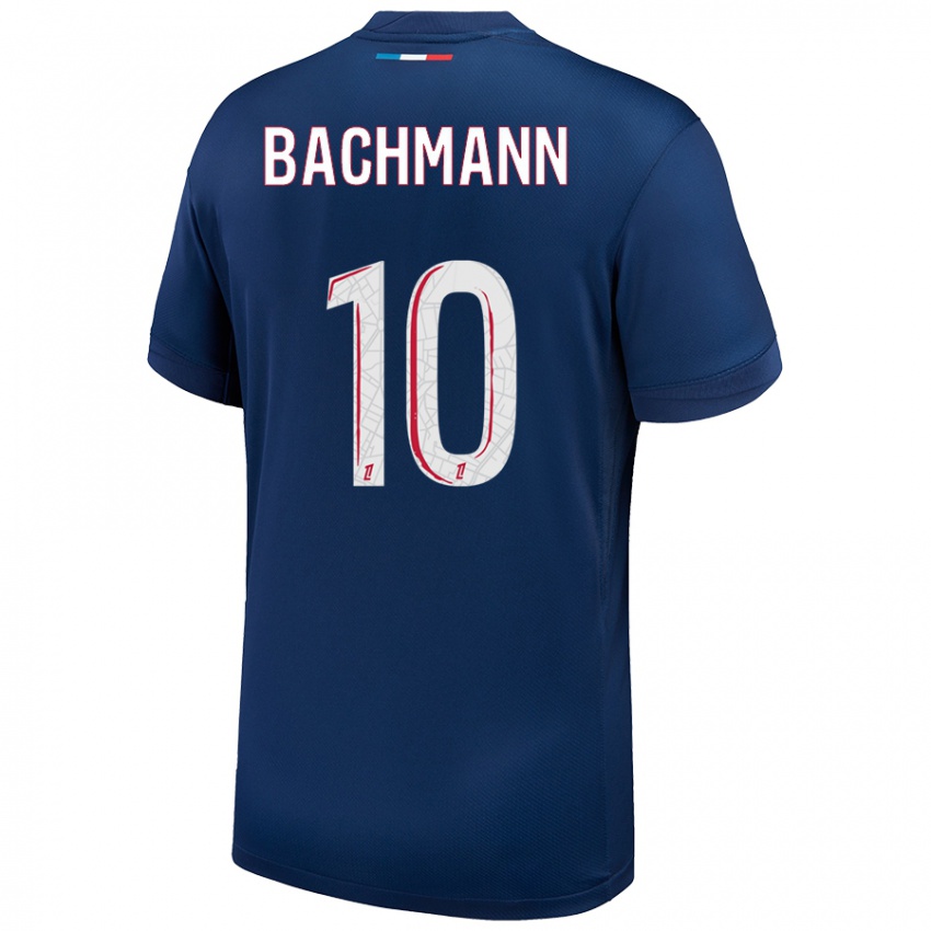 Kinder Ramona Bachmann #10 Marineblau Weiß Heimtrikot Trikot 2024/25 T-Shirt