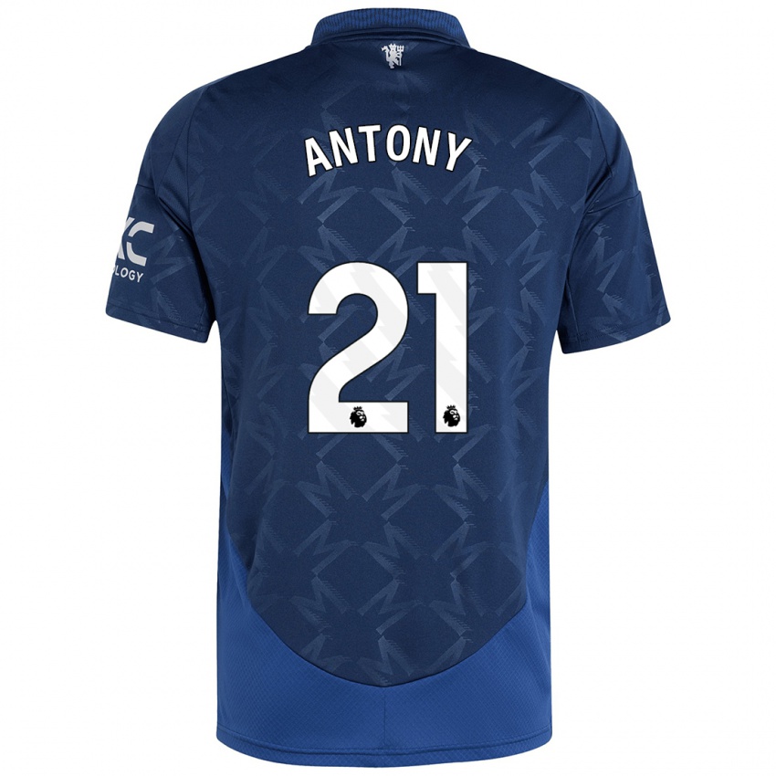 Kinder Antony #21 Indigo Auswärtstrikot Trikot 2024/25 T-Shirt