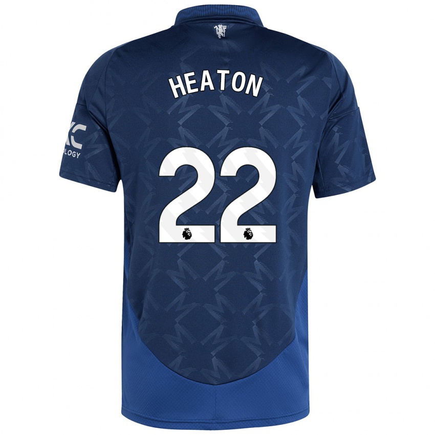 Kinder Tom Heaton #22 Indigo Auswärtstrikot Trikot 2024/25 T-Shirt