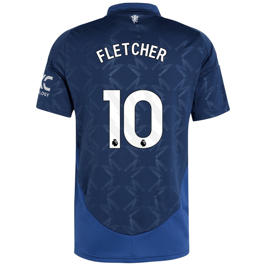 Kinder Jack Fletcher #10 Indigo Auswärtstrikot Trikot 2024/25 T-Shirt