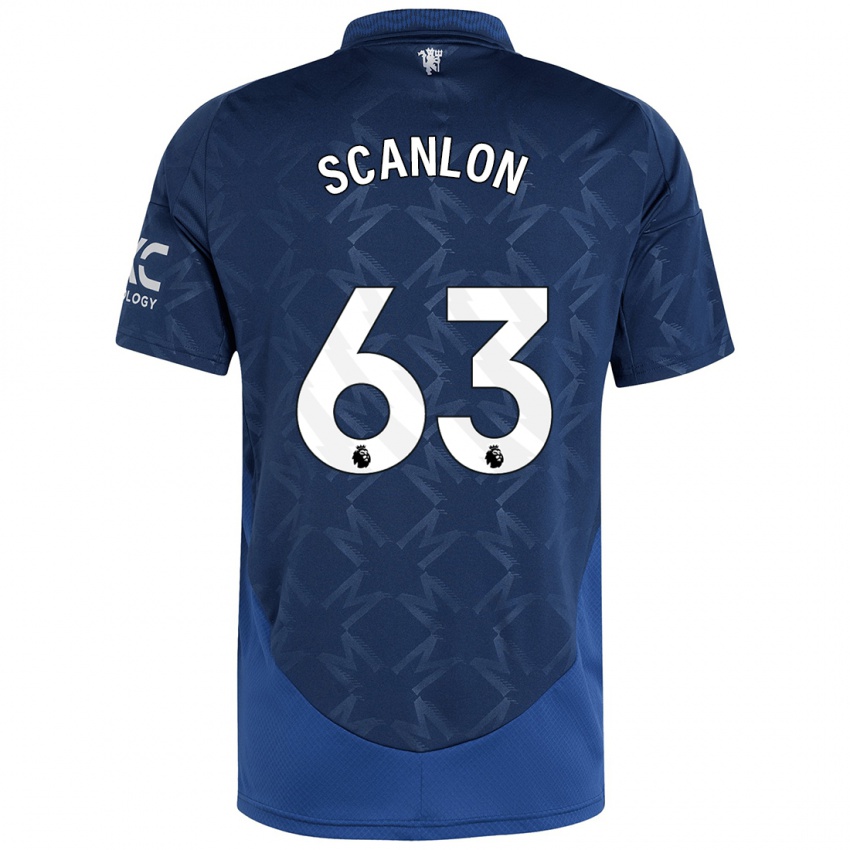 Kinder James Scanlon #63 Indigo Auswärtstrikot Trikot 2024/25 T-Shirt