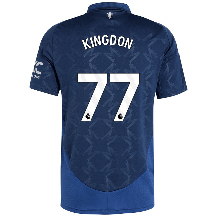 Kinder Jack Kingdon #77 Indigo Auswärtstrikot Trikot 2024/25 T-Shirt