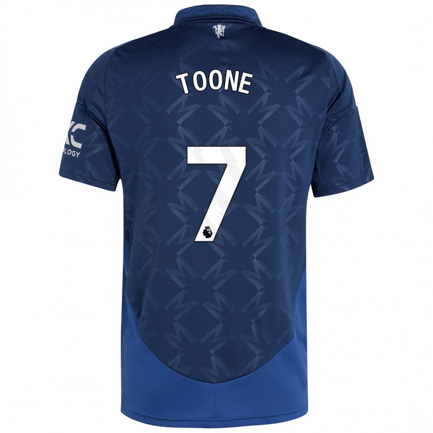 Kinder Ella Toone #7 Indigo Auswärtstrikot Trikot 2024/25 T-Shirt