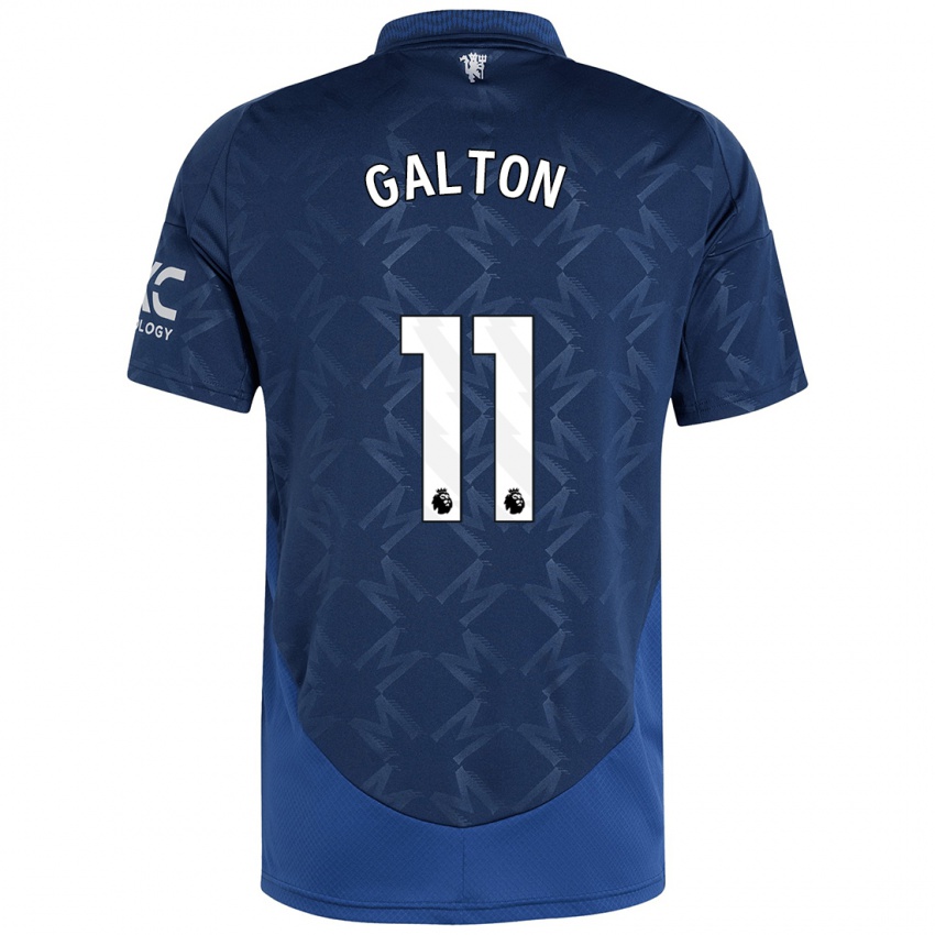 Kinder Leah Galton #11 Indigo Auswärtstrikot Trikot 2024/25 T-Shirt