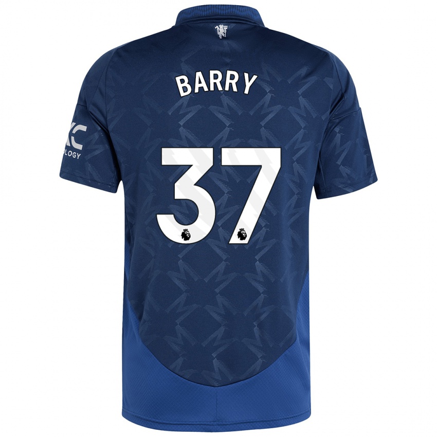 Kinder Keira Barry #37 Indigo Auswärtstrikot Trikot 2024/25 T-Shirt