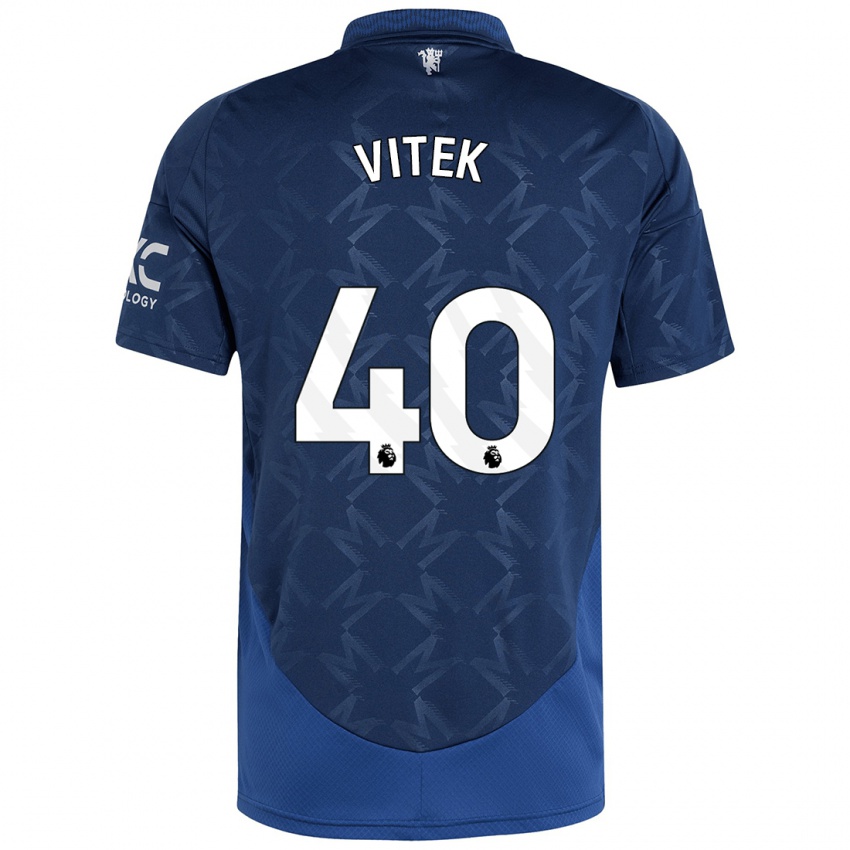 Kinder Radek Vitek #40 Indigo Auswärtstrikot Trikot 2024/25 T-Shirt