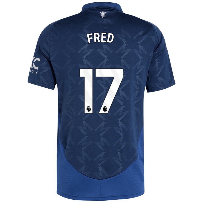 Kinder Fred #17 Indigo Auswärtstrikot Trikot 2024/25 T-Shirt